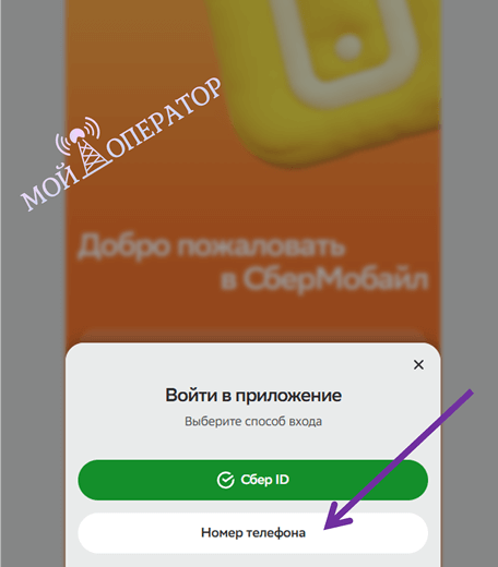 вход в лк сбермобайл