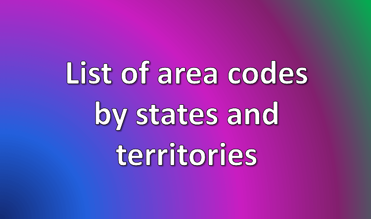 List of US area codes