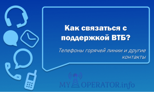 втб горячая линия
